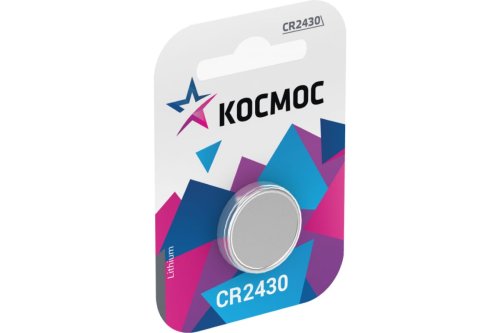 Элемент питания Космос CR2430 1хBL (батарейка) картинка 